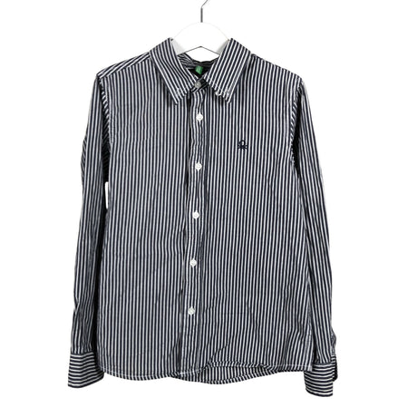 Unisex Benetton - Collared shirt, size 128 - 134 - Gray ()