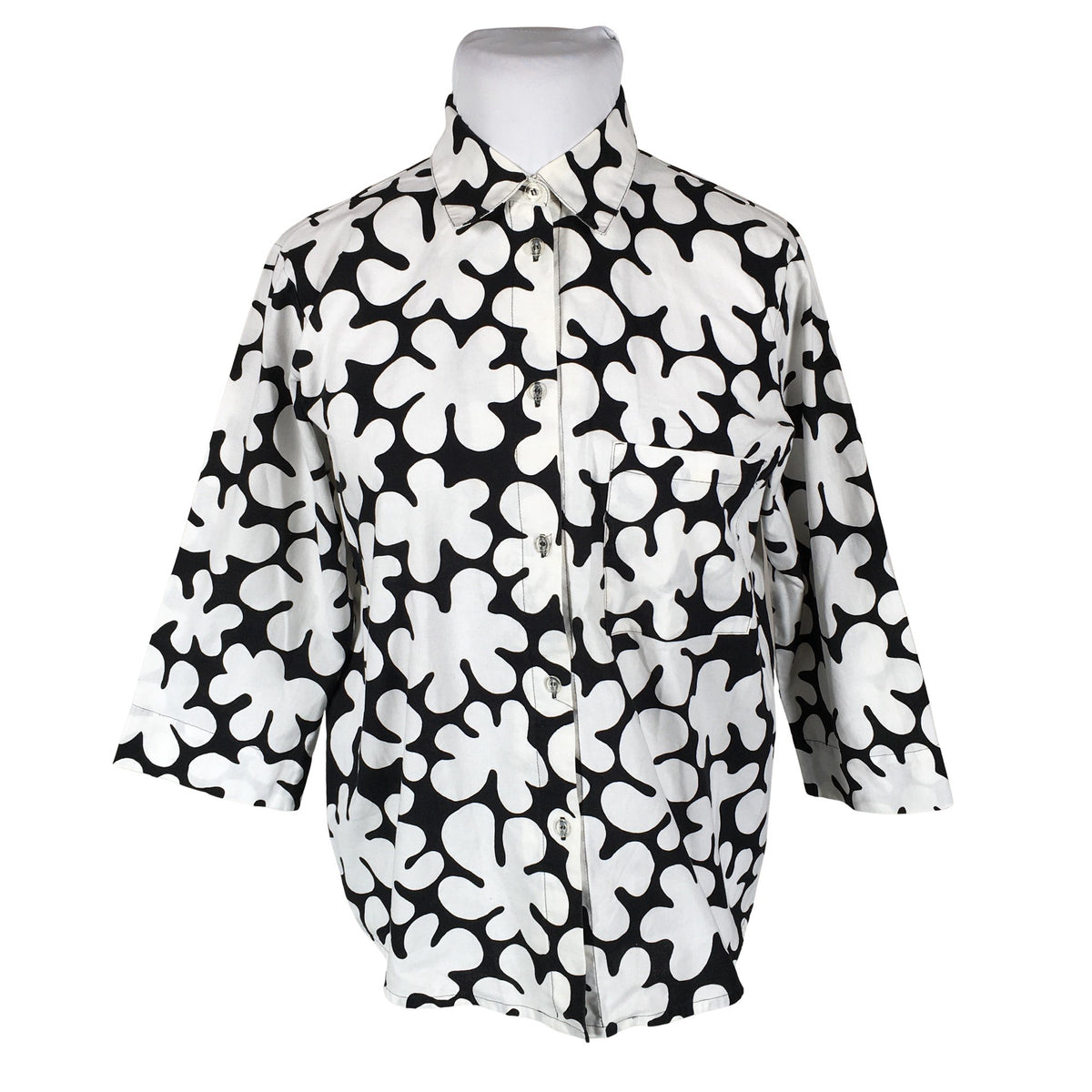 Unisex Marimekko - Collared shirt, size 42 - White (1)