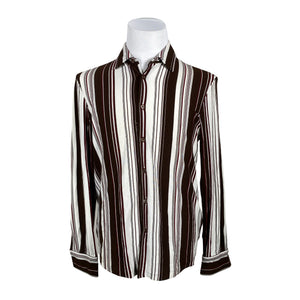 Unisex Hugo Boss - Collared shirt, size L - Brown (1)