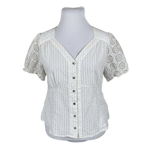 Unisex Odd Molly - Short-sleeved blouse, size 42 - White (1)