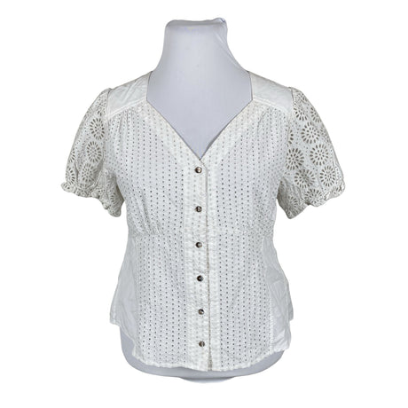 Unisex Odd Molly - Short-sleeved blouse, size 42 - White ()