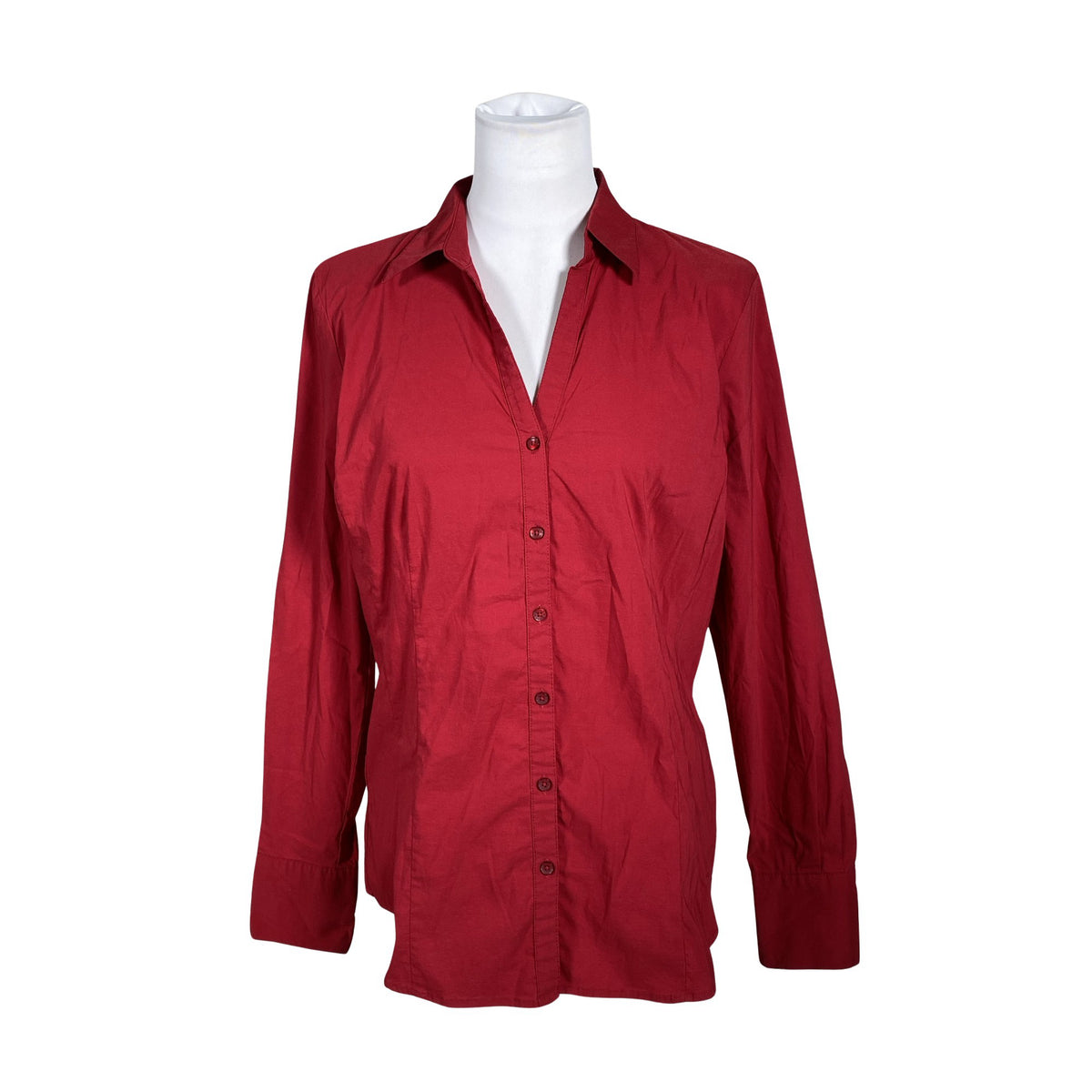 Unisex More&More - Collared shirt, size 40 - Wine red (1)