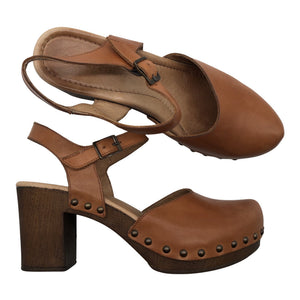 Unisex Ten Points - Heeled sandals, size 39 - Brown (1)