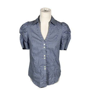 Unisex Elton - Short-sleeved blouse, size 38 - Blue (1)