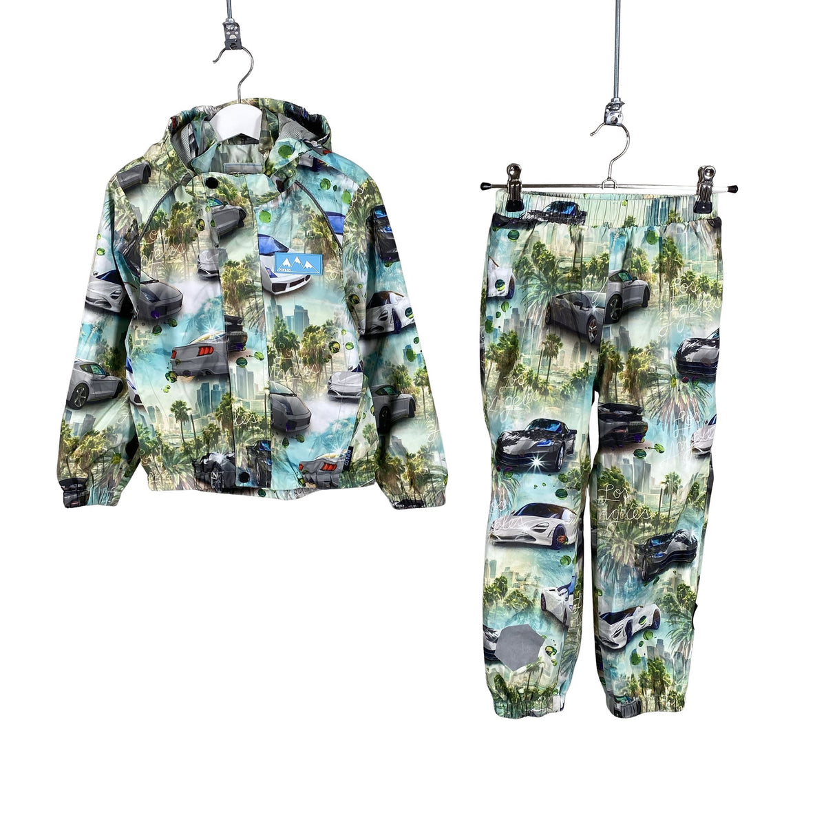 Unisex Pop & Co Helsinki - Spring/Fall jacket and pants set, size 110 - 116 - Green (1)