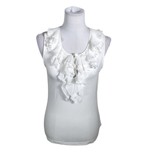 Unisex Lauren Ralph Lauren - Tricot tank top, size 38 - White (1)