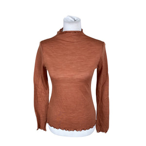 Unisex About - Tricot shirt, size 36 - Brown (1)