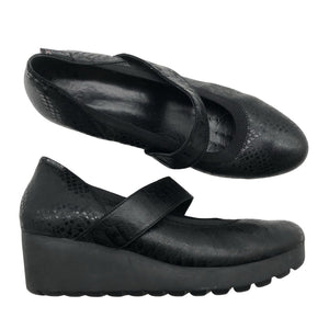 Unisex Mephisto - Wedge heel shoes, size 41 - Black (1)