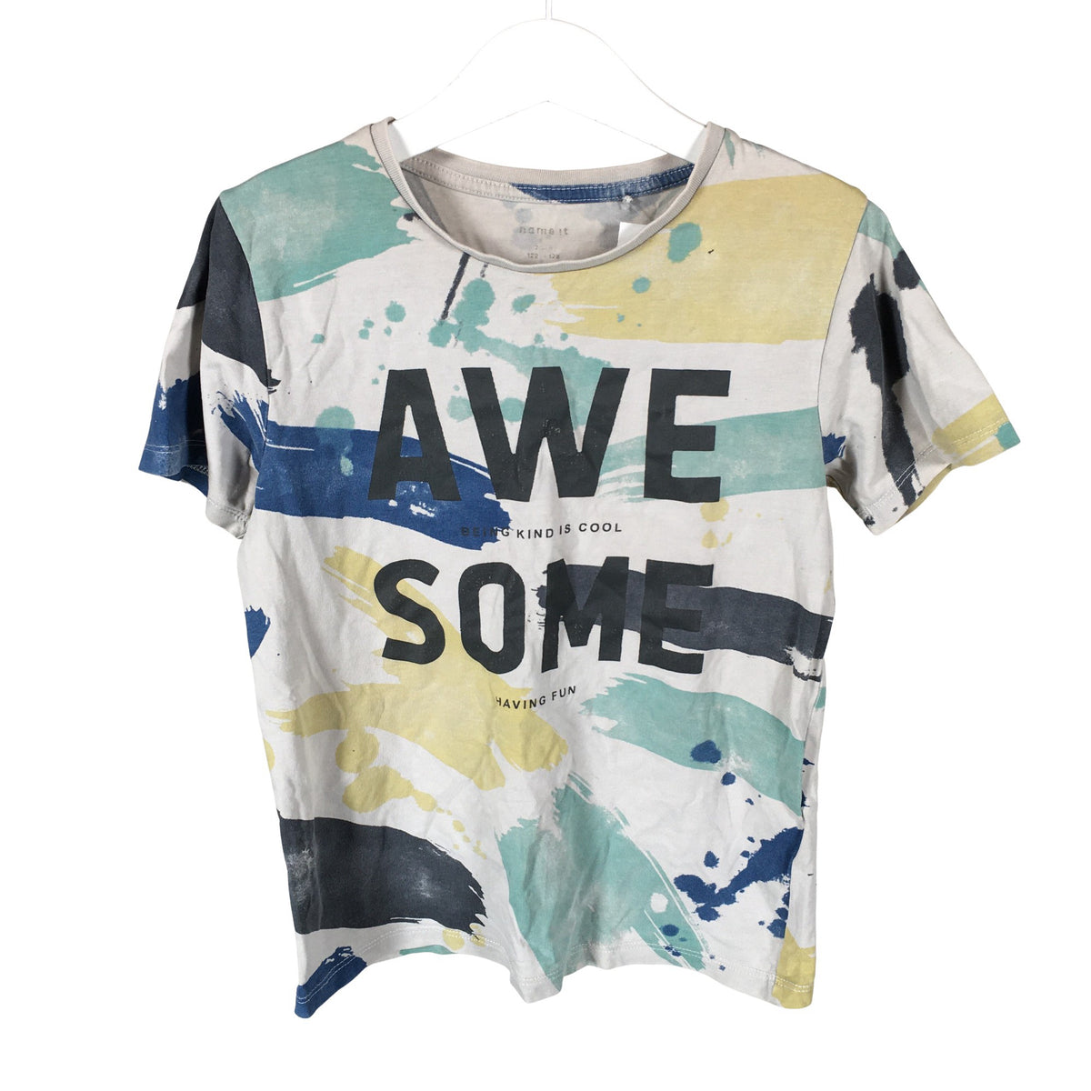 Unisex Name It - T-shirt, size 122 - 128 - Gray (1)