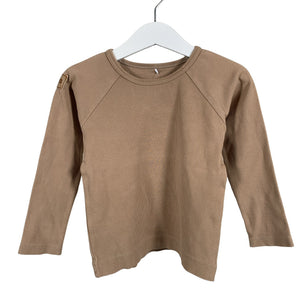 Unisex Metsola - Tricot shirt, size 92 - 98 - Brown (1)