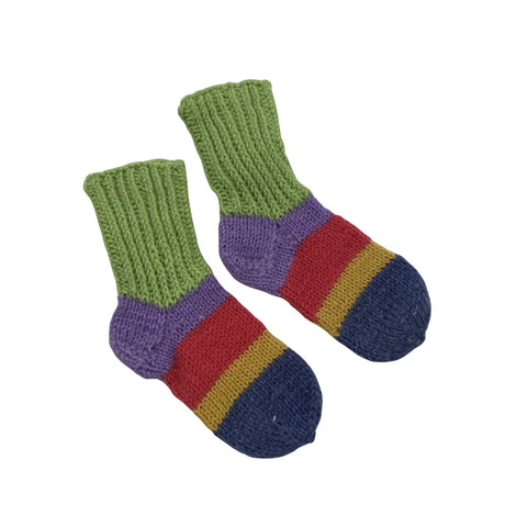 Unisex Handmade - Wool socks, size 27 - Blue ()