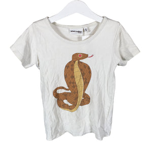 Unisex Mini Rodini - T-shirt, size 116 - 122 - Natural white (1)