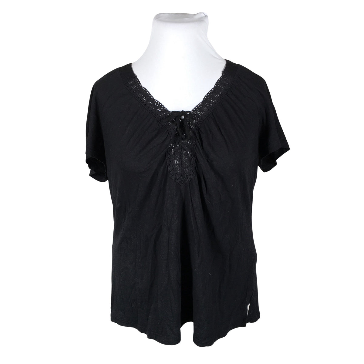 Unisex Lindex - Short-sleeved blouse, size 44 - Black (1)