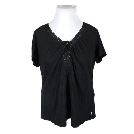 Unisex Lindex - Short-sleeved blouse, size 44 - Black ()