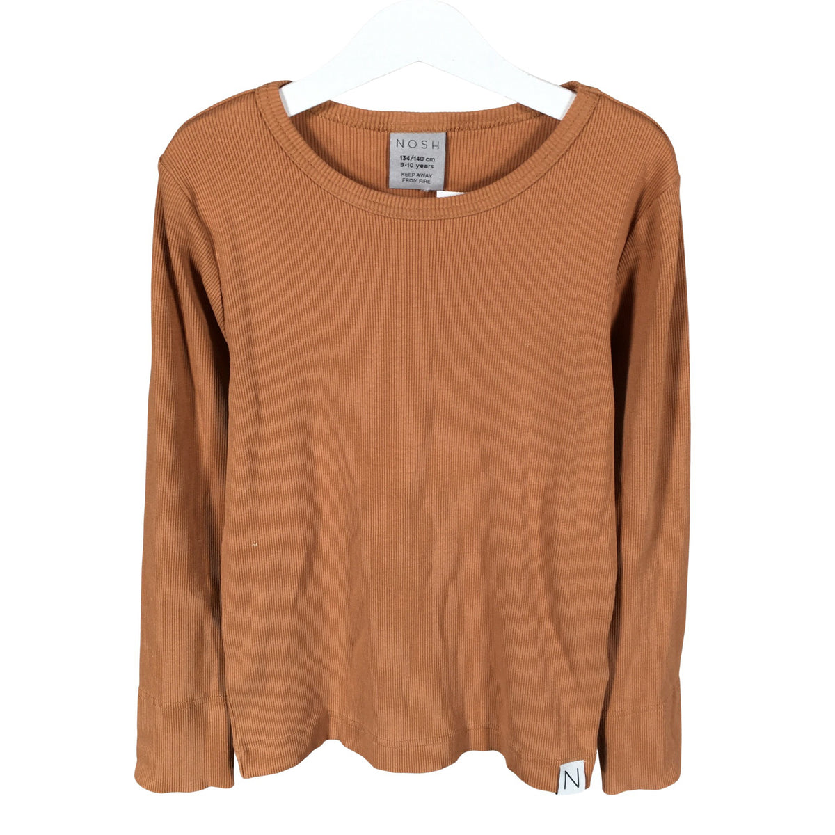 Unisex NOSH - Tricot shirt, size 134 - 140 - Brown (1)