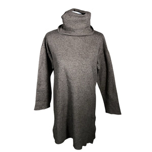 Unisex Boomerang - Knit tunic, size 38 - Brown (1)