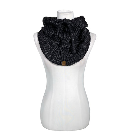 Unisex Vivisence - Circle scarf, size Ei kokoa - Black ()