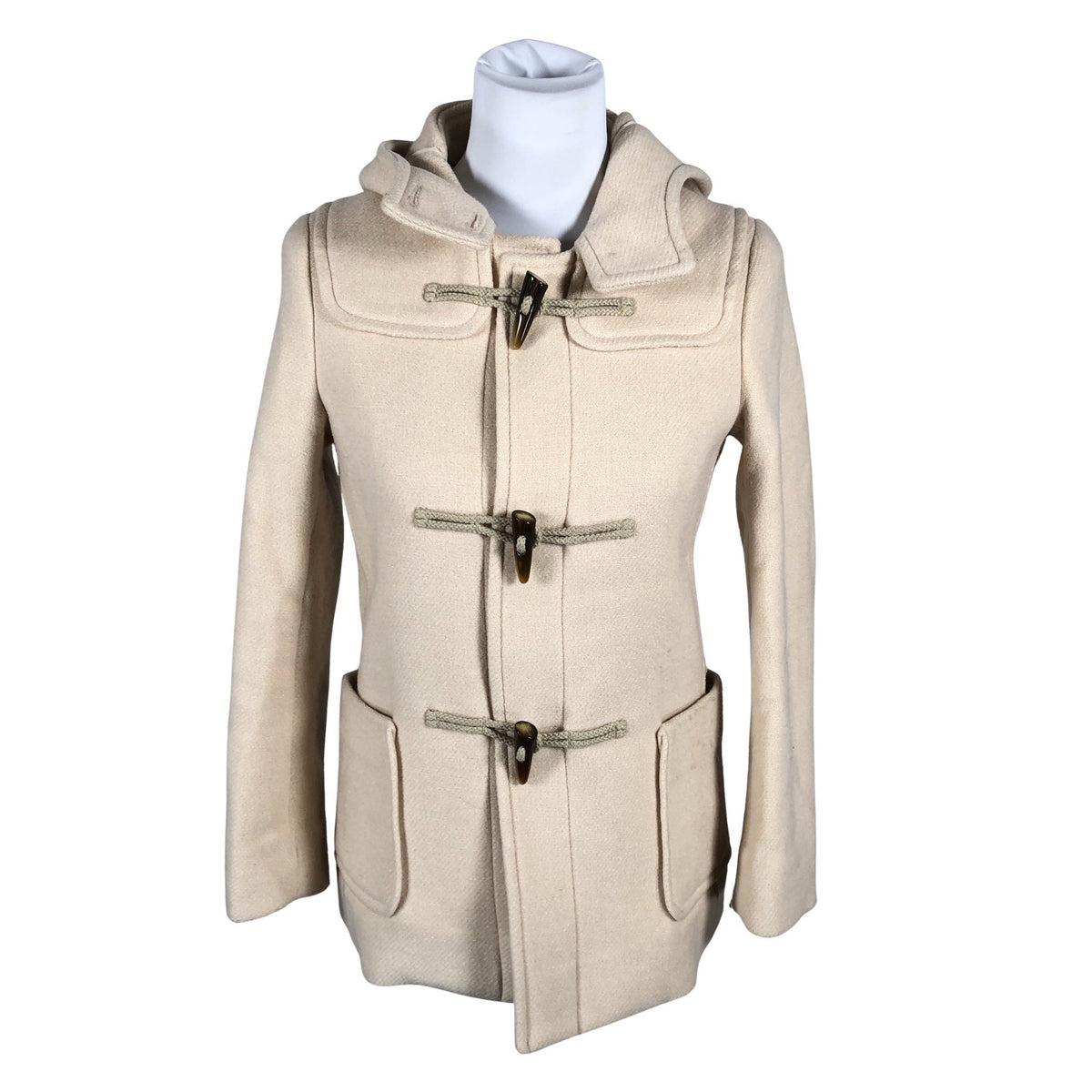 Unisex Uniqlo - Wool coat, size 32 - Beige (1)