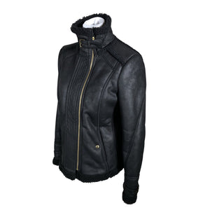 Unisex Hugo Boss - Leather jacket, size 38 - Black (3)