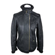 Unisex Hugo Boss - Leather jacket, size 38 - Black ()