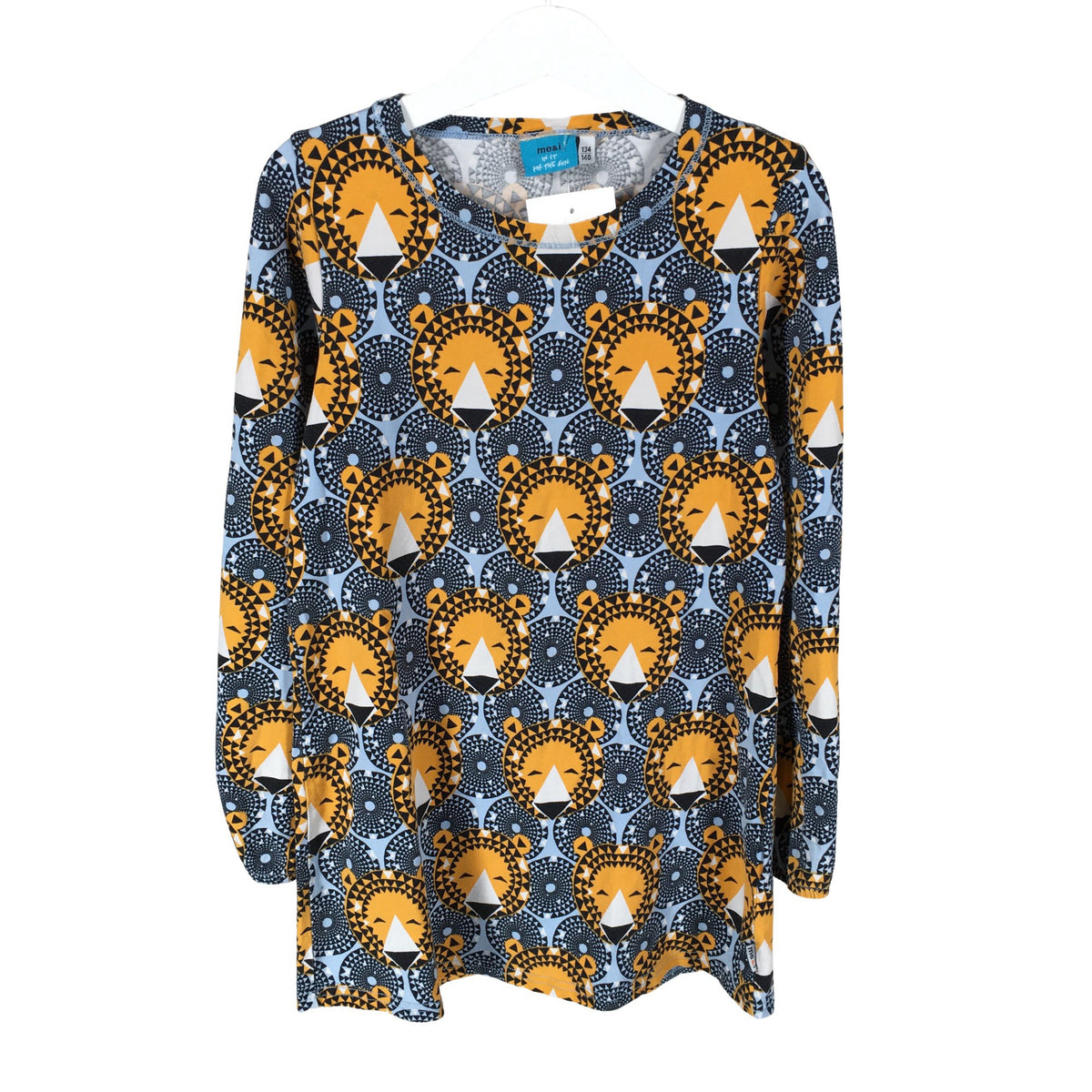 Unisex me&i - Tricot dress, size 134 - 140 - Light blue (2)