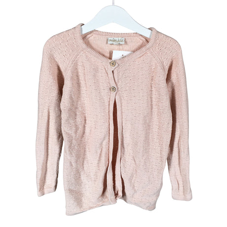 Unisex POMPdeLUX - Cardigan, size 110 - 116 - Light pink ()