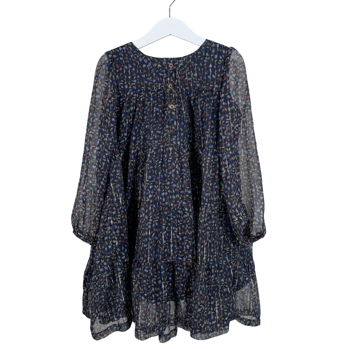Unisex POMPdeLUX - Schiffon dress, size 110 - 116 - Blue (1)