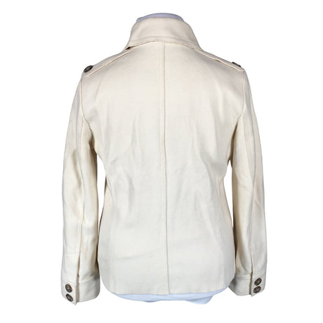 Unisex Benetton - Wool coat, size 44 - Natural white (2)