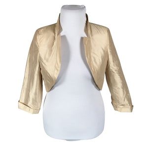 Unisex Elinette - Evening bolero jacket, size 42 - Beige (1)