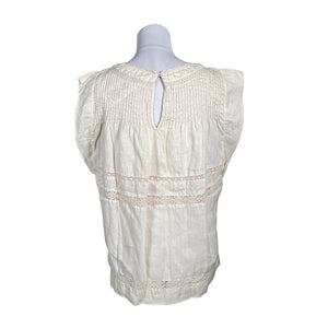 Unisex Part two - Short-sleeved blouse, size 38 - Beige (1)