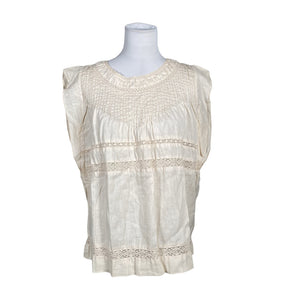 Unisex Part two - Short-sleeved blouse, size 38 - Beige (2)