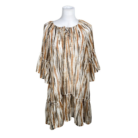 Unisex Ze-Ze - Schiffon dress, size 38 - Brown ()