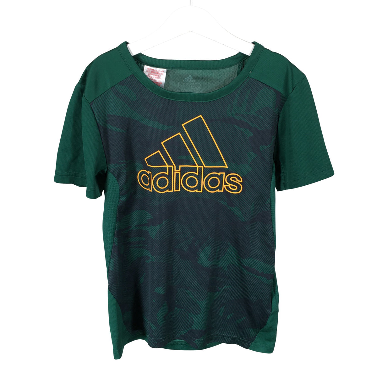 Unisex Adidas - Sports shirt, short sleeve, size 146 - 152 - Green (1)