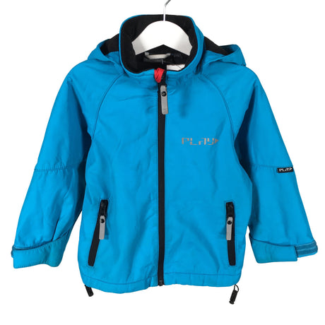 Unisex Lindex - Soft shell jacket, size 98 - 104 - Blue (2)
