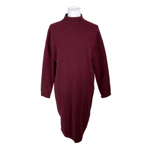 Unisex Massimo Dutti - Knit dress, size 40 - Wine red (1)