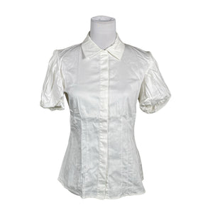 Unisex DKNYC - Short-sleeved blouse, size 38 - White (1)