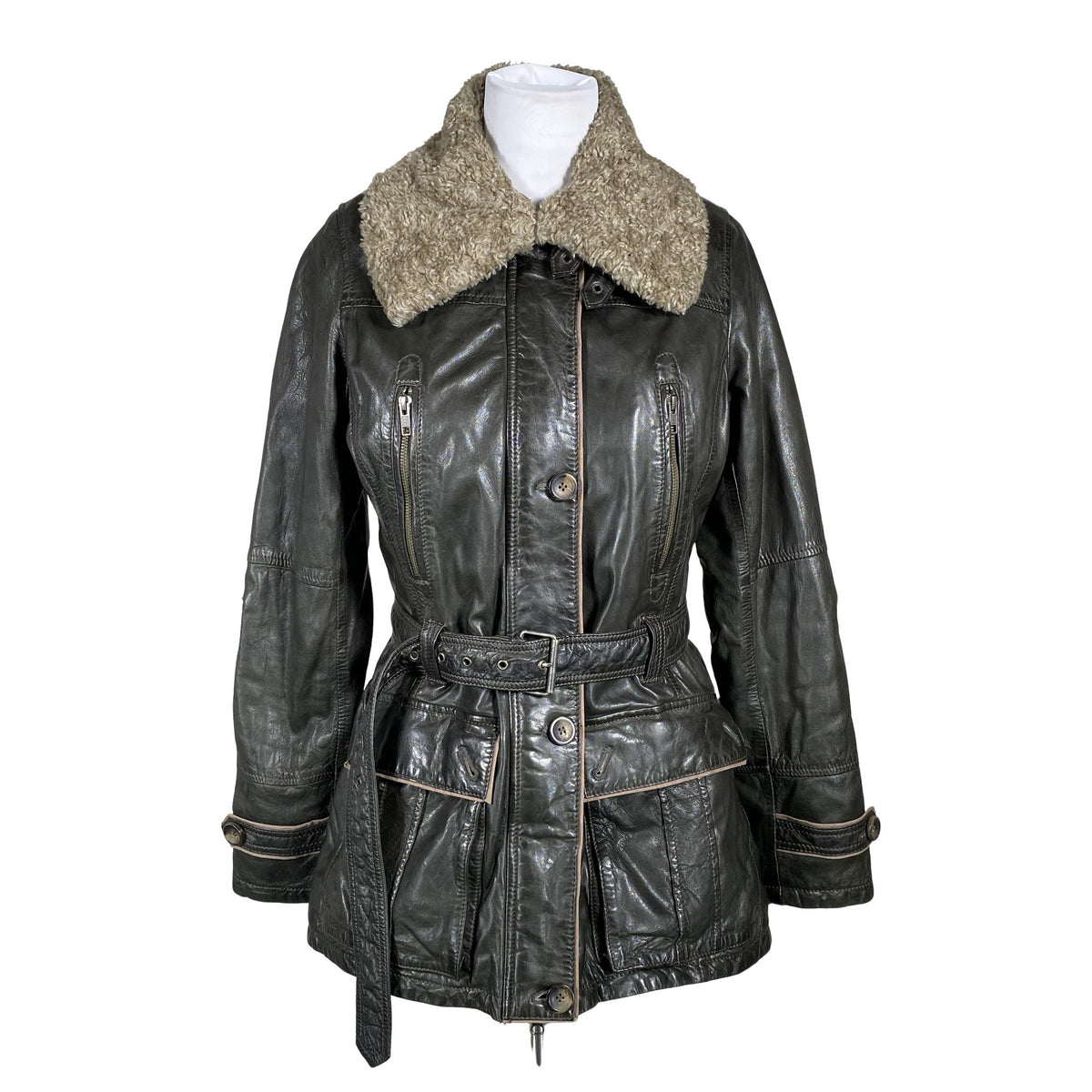 Unisex Jofama - Leather jacket, size 38 - Black (3)