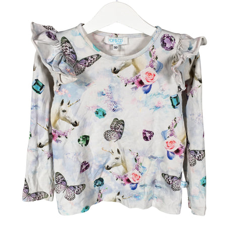 Unisex Okaïdi - Tricot shirt, size 104 - 110 - Light blue ()