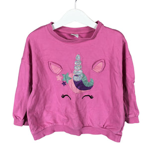 Unisex Lindex - Sweatshirt, size 110 - 116 - Pink (1)