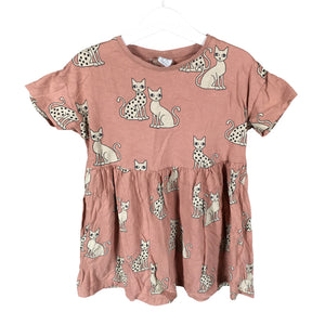 Unisex Lindex - Tricot dress, size 98 - 104 - Light pink (1)