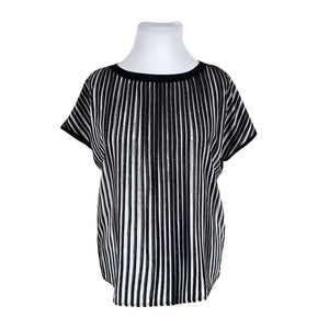 Unisex Gerry Weber - Short-sleeved blouse, size 42 - Black (1)