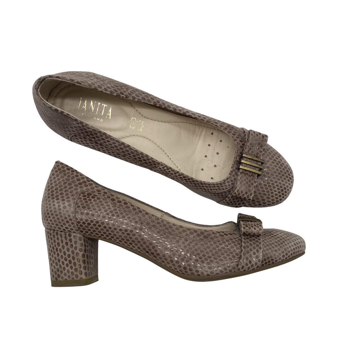 Unisex Janita - High heels, size 38 - Brown (1)