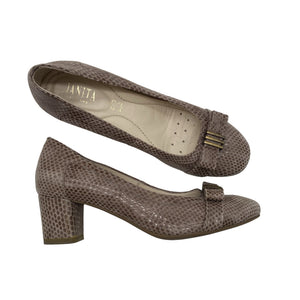 Unisex Janita - High heels, size 38 - Brown (1)
