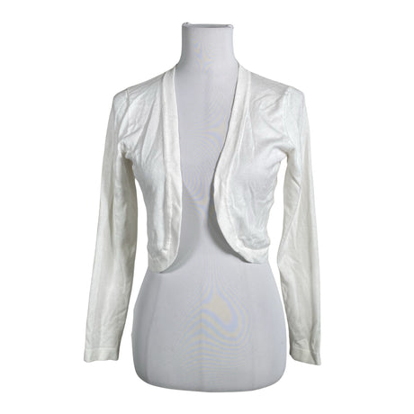 Unisex Kaffe - Knit bolero jacket, size 36 - White ()