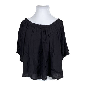 Unisex Lindex - Short-sleeved blouse, size 44 - Black (1)