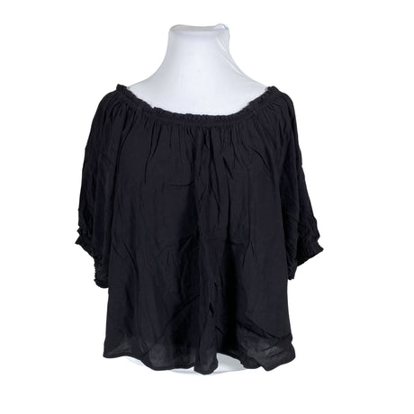 Unisex Lindex - Short-sleeved blouse, size 44 - Black ()
