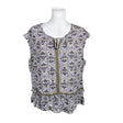 Unisex Taifun - Short-sleeved blouse, size 36 - Violet ()