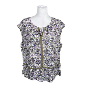 Unisex Taifun - Short-sleeved blouse, size 36 - Violet (1)