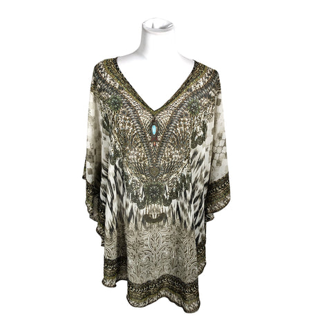 Unisex Pastunette - Short-sleeved blouse, size 38 - Green ()