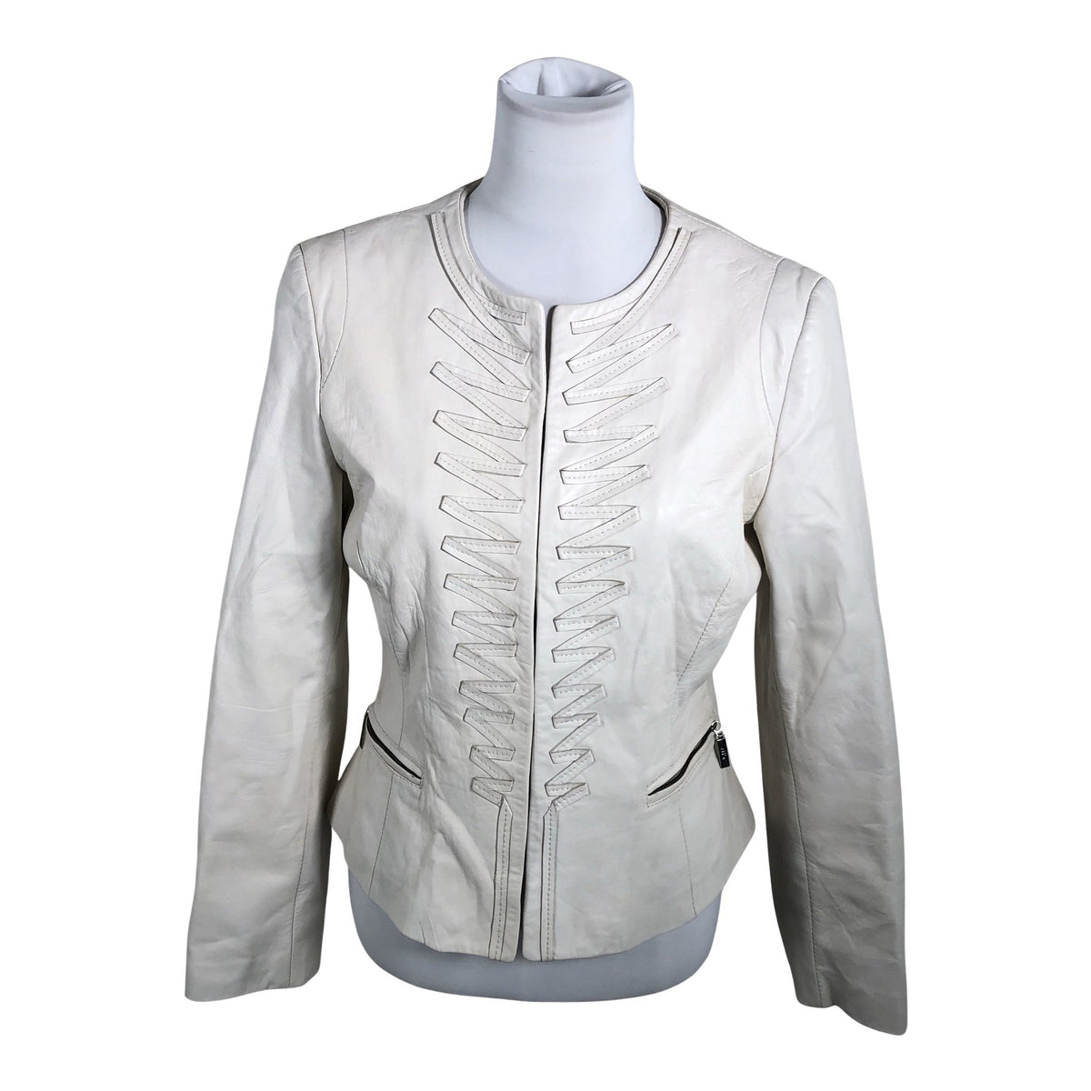 Unisex Ril's - Leather jacket, size 38 - White (1)